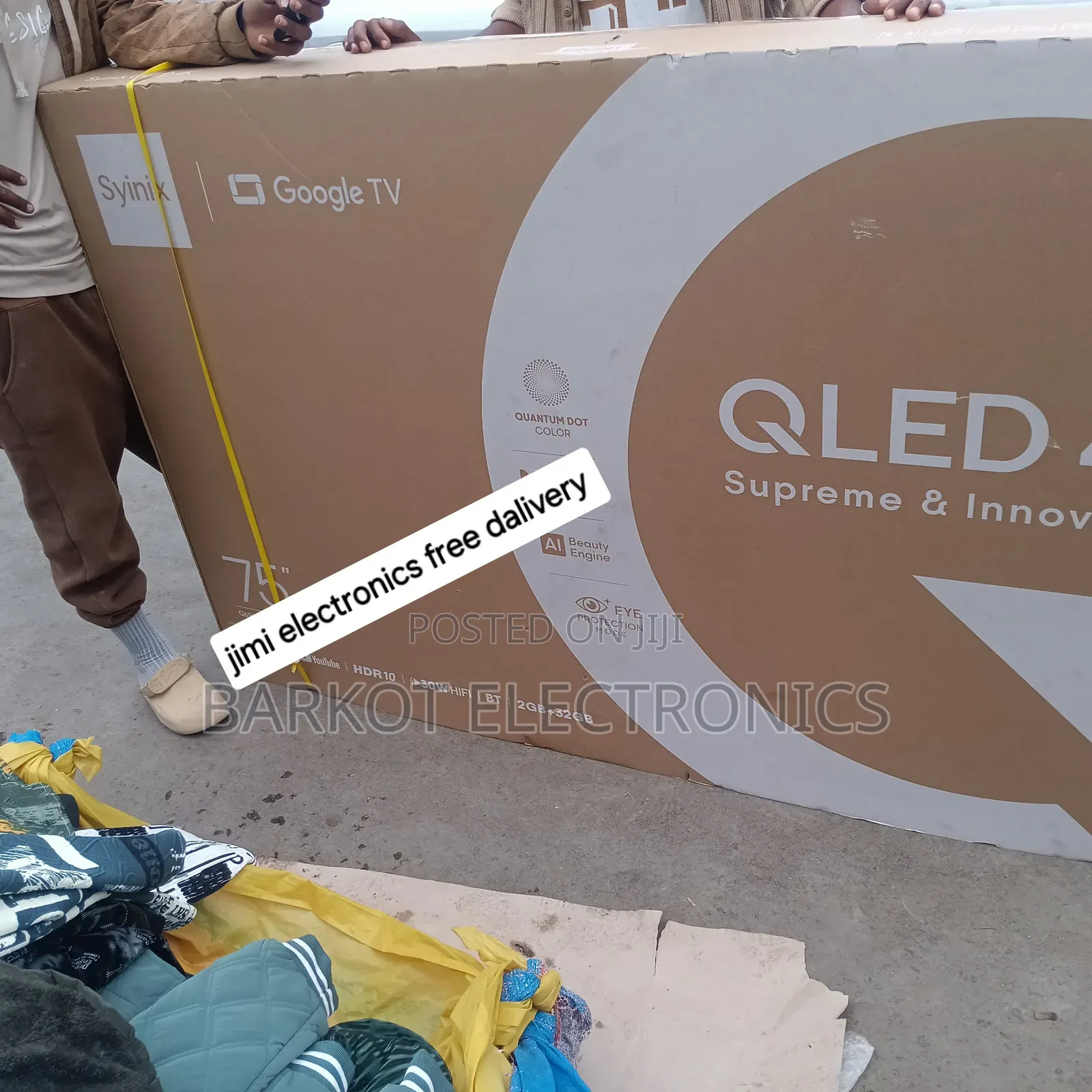 Syinix Smart Qled Tv 75 Inch Google Andraid Framless Tv 2025 Qualit