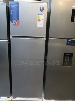 Midea Refrigerator, Likely the Midea 414 Model.1