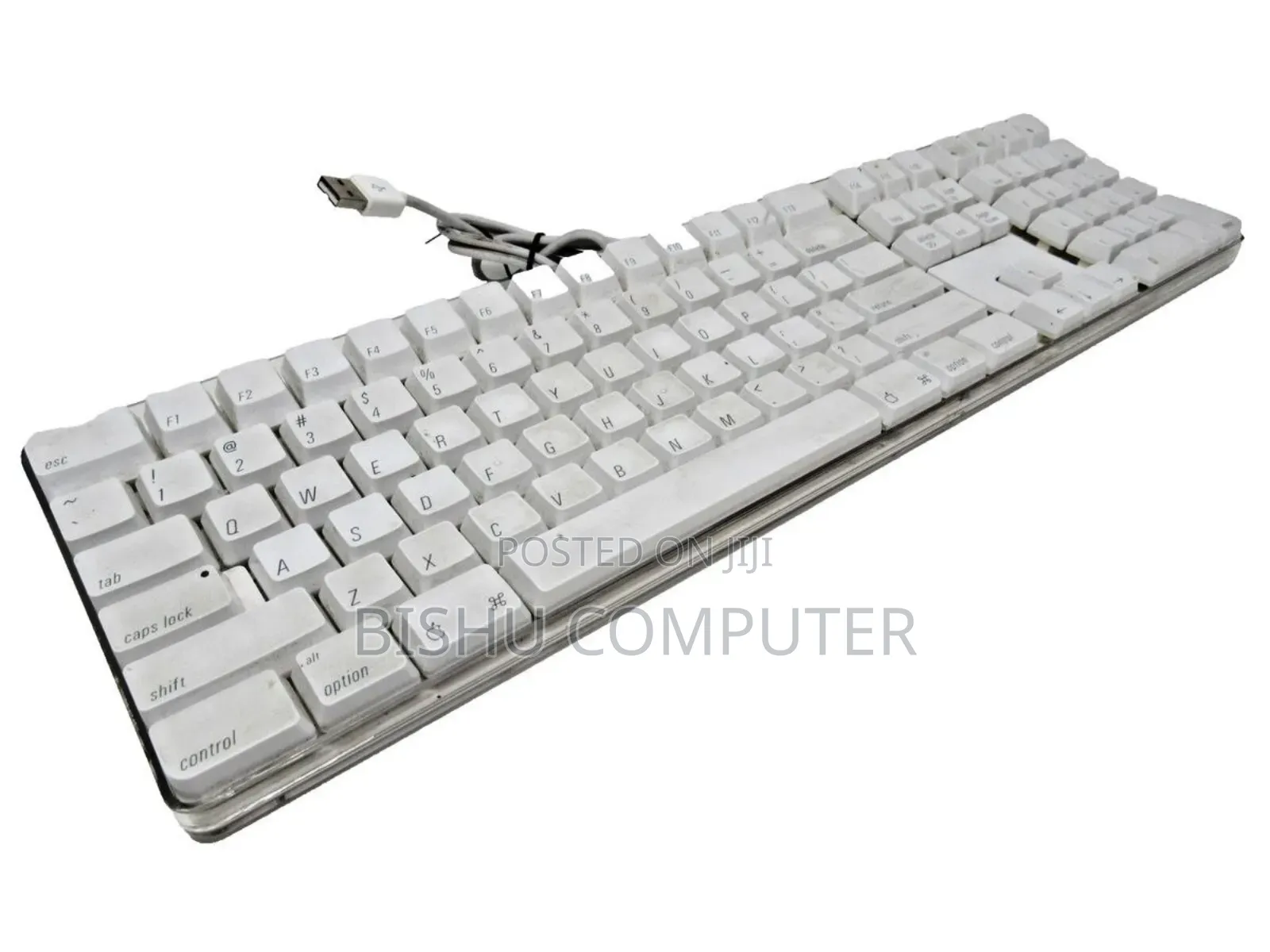 Apple Wired Usb Computer Keyboard Clear Base A1048