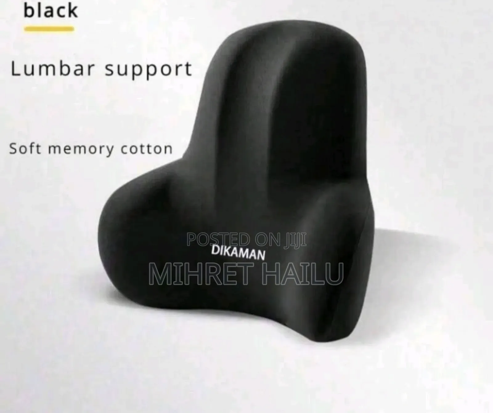 Ergonomic Lumbar Support Cushion Set For Office Chair, Memory