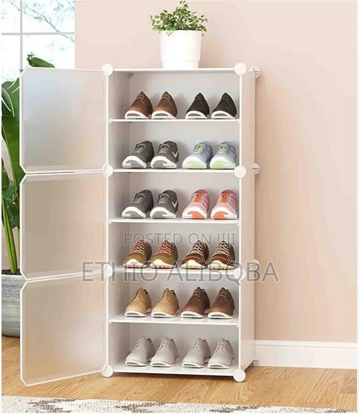 Plastic Cube Shoe Rack