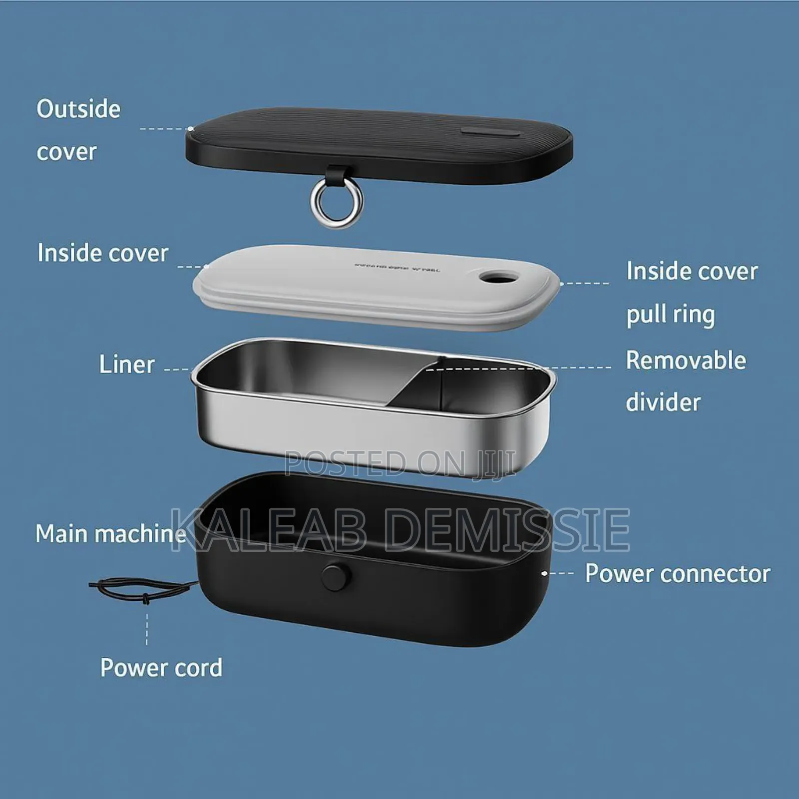 Portable Cazma Electric Lunch Box