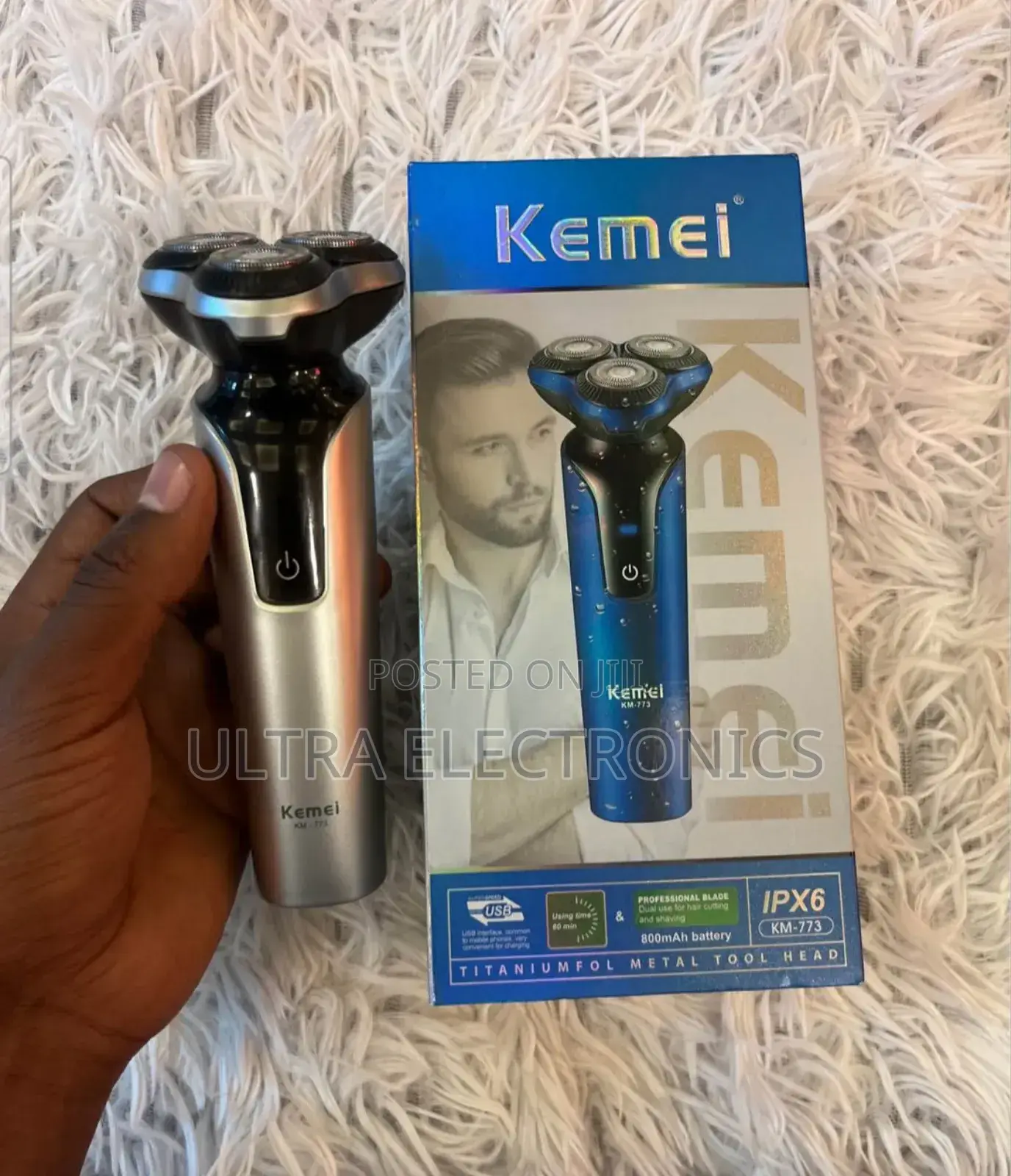 Kemei Km-773 Electric Shaver. Key Features: Waterproof Design 1