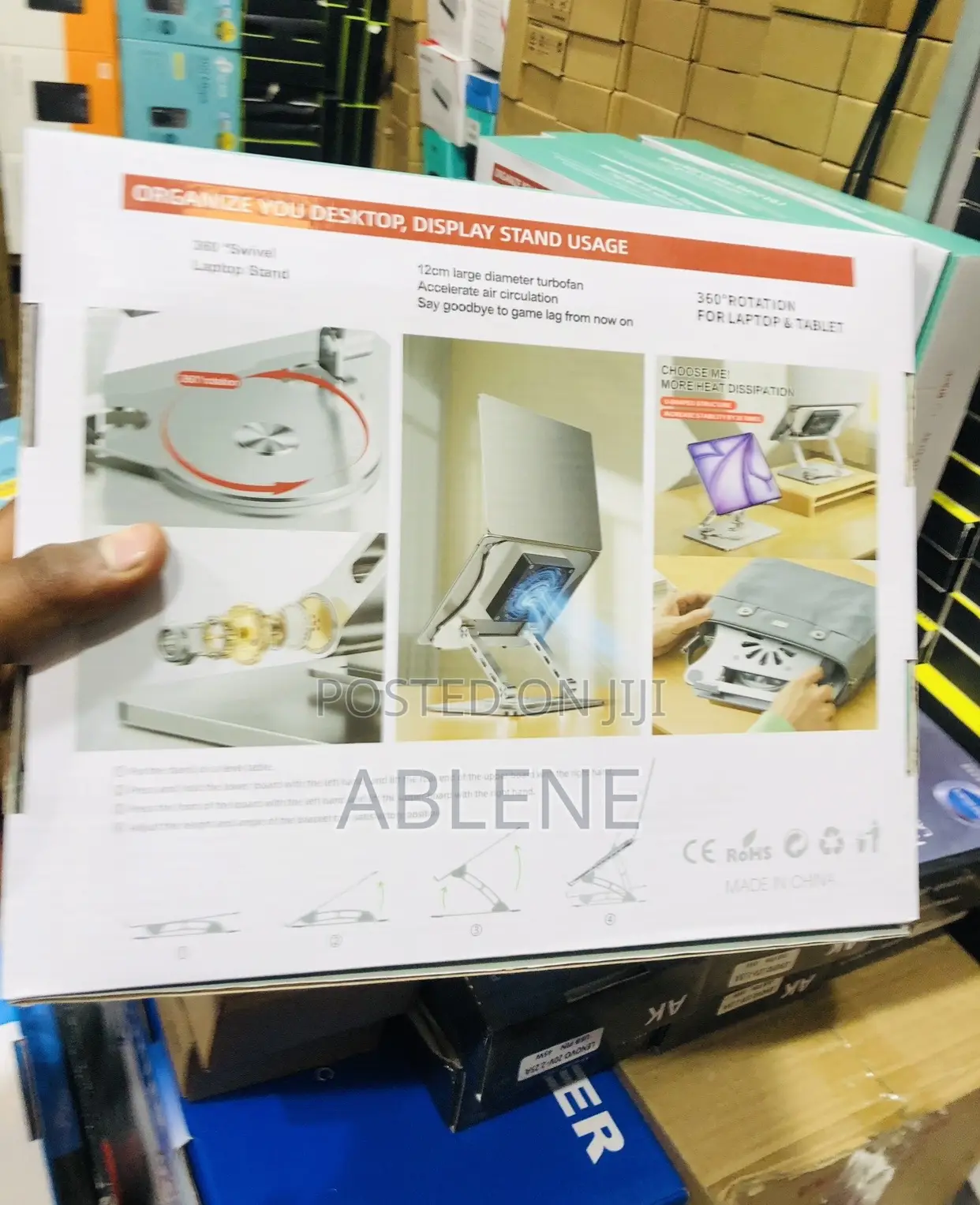 Adjustable 360° Rotating Laptop Stand (V6.1)