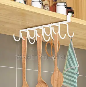 Multifunctional Hook Rack for Under Cabinet in Kitchen or Closet