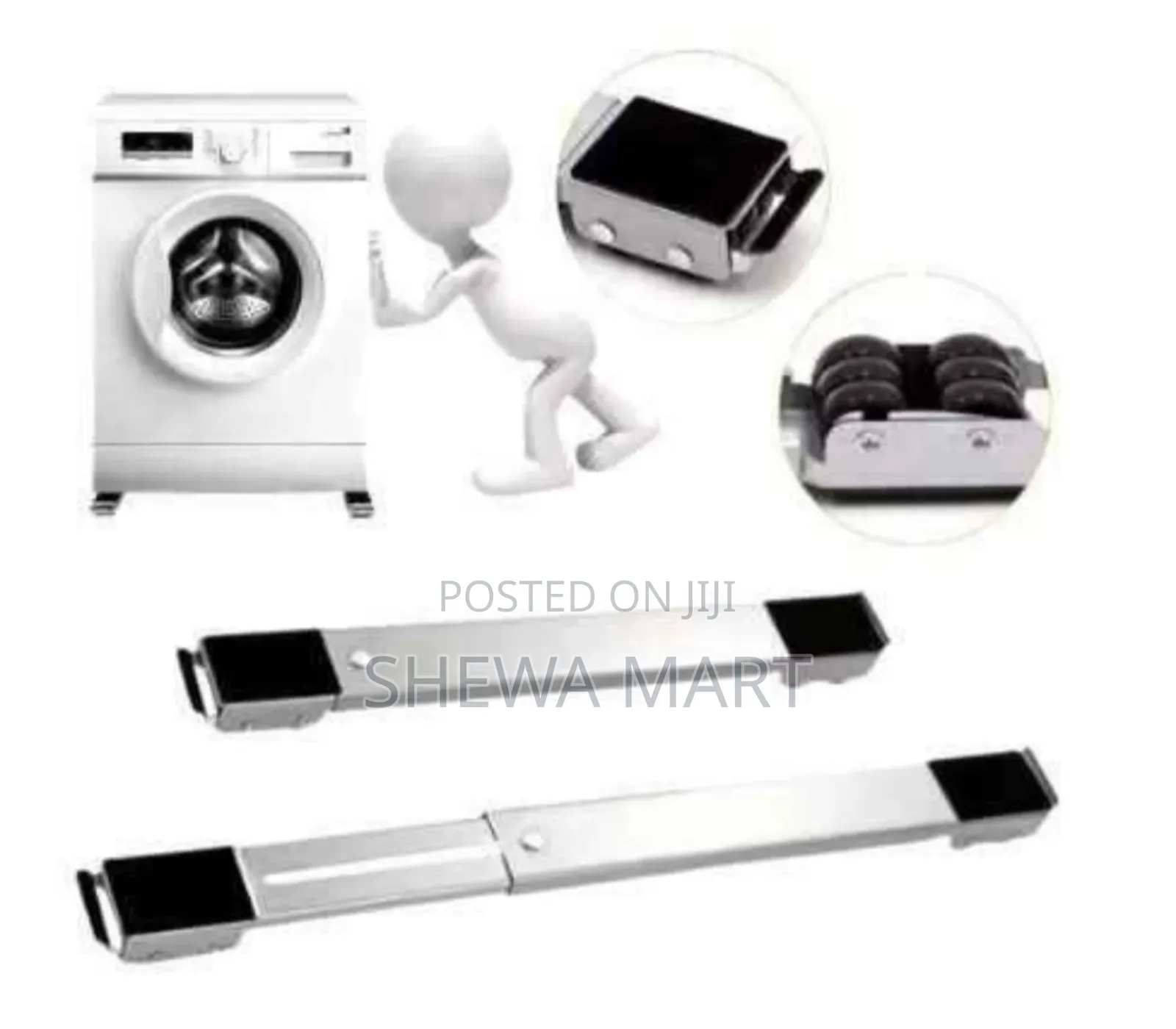 Movable Adjustable Stand Base ለፍሪጅ ለልብስ ማጠቢያ ማሽን በቀላሉ ለማንቀሳቀስ፣ለማፅዳት
