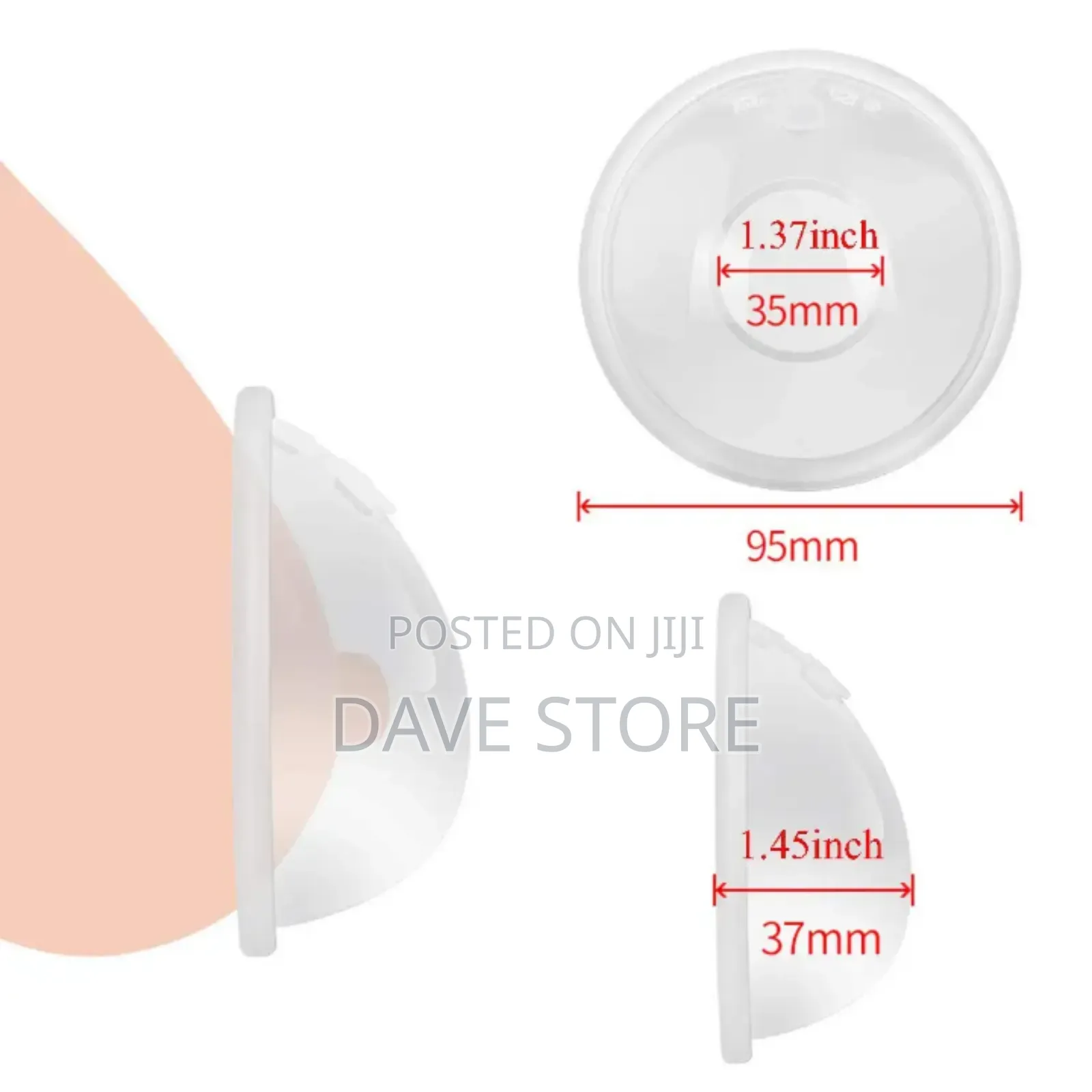 2pcs Wearable Breast Milk Collector Shell
