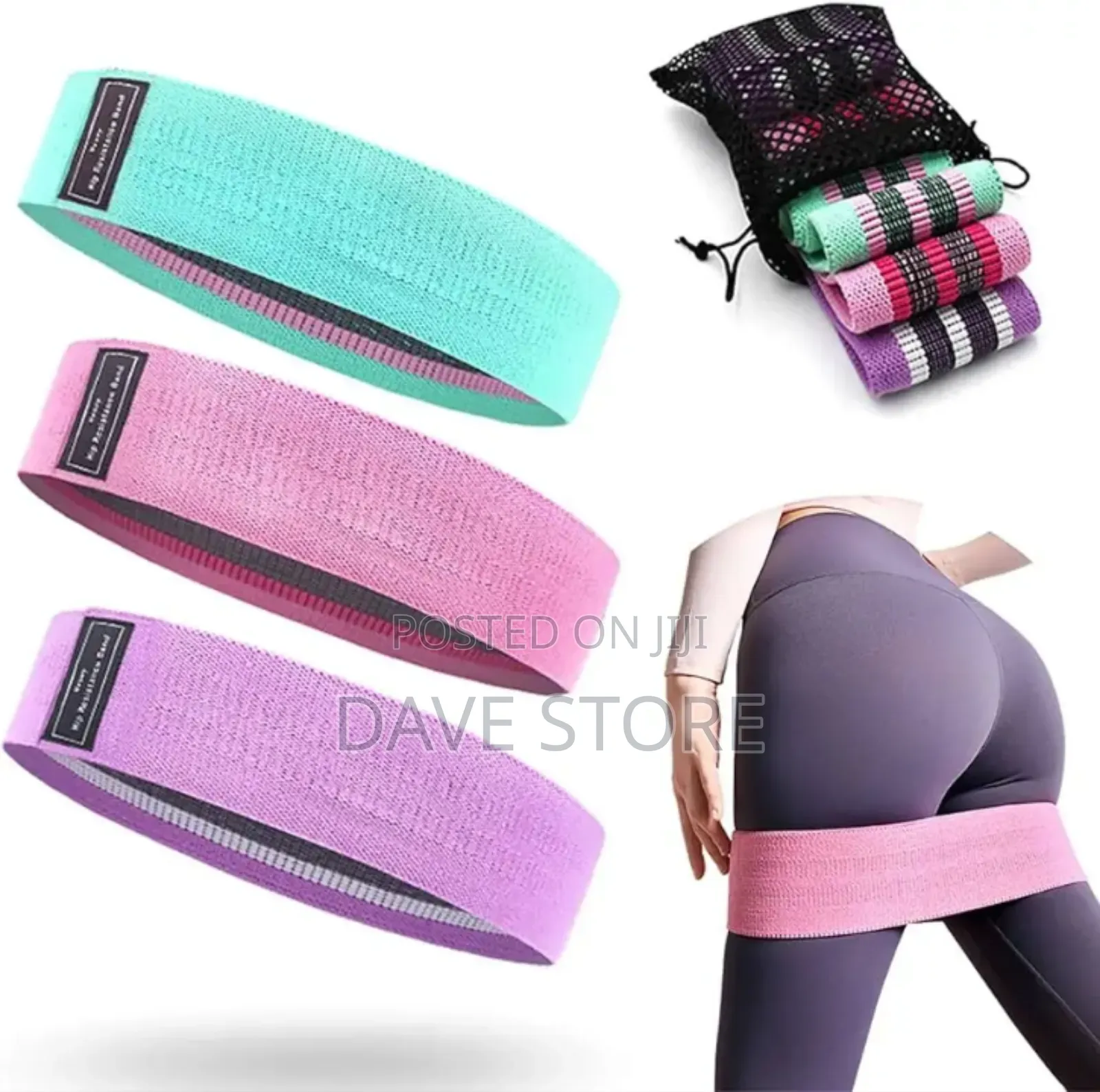 Elastic Hip Resistance Band Set