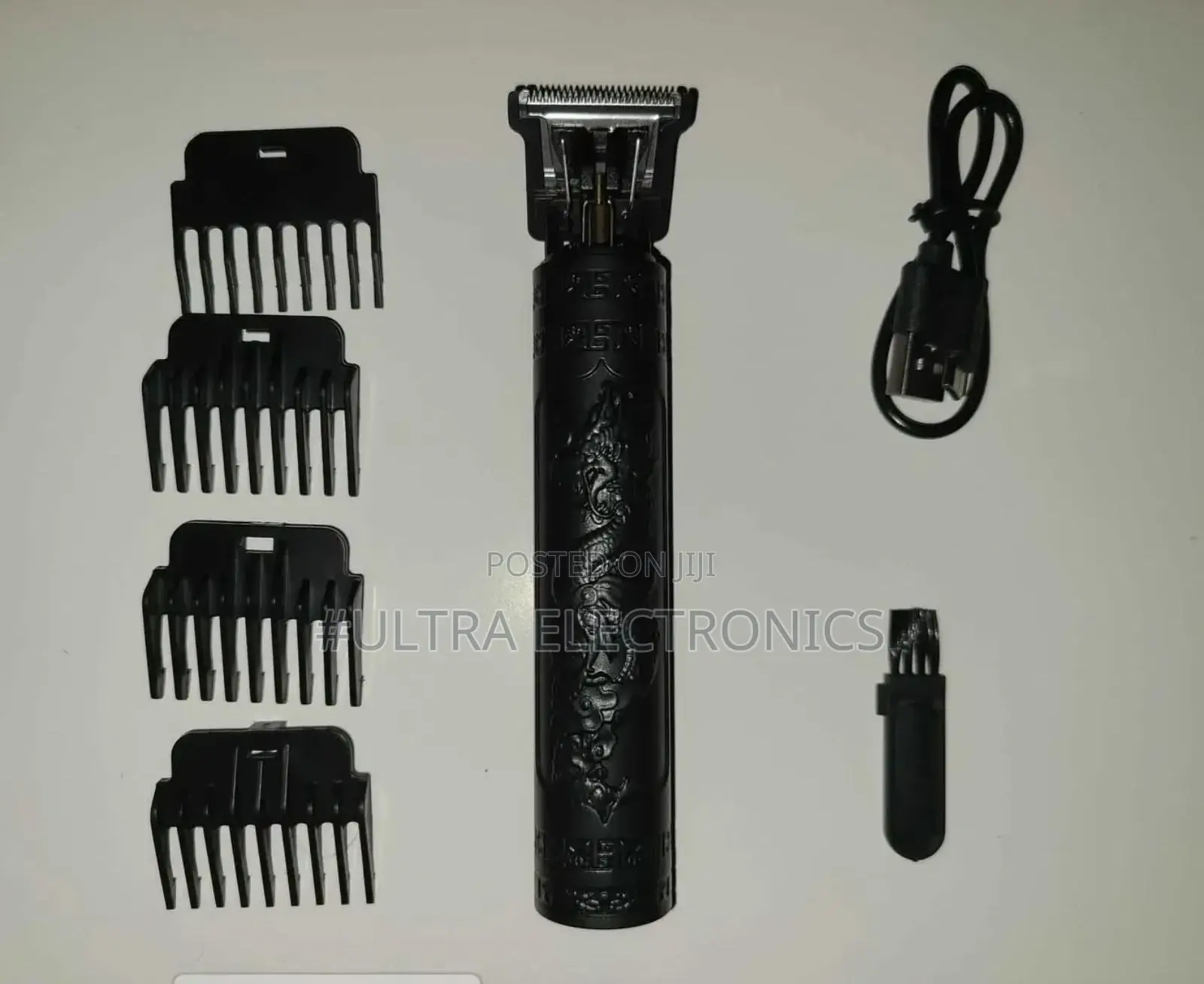 T9 Electric Hair Clipper and Beard Trimmer Featuring a Vintage Dragon