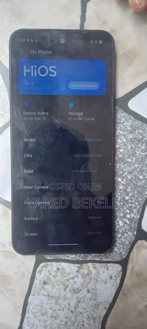 New Tecno Pop 10 128 GB Blue