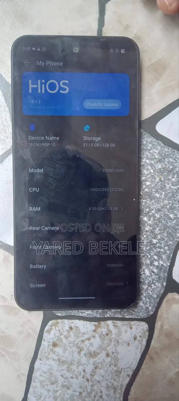 New Tecno Pop 10 128 GB Blue