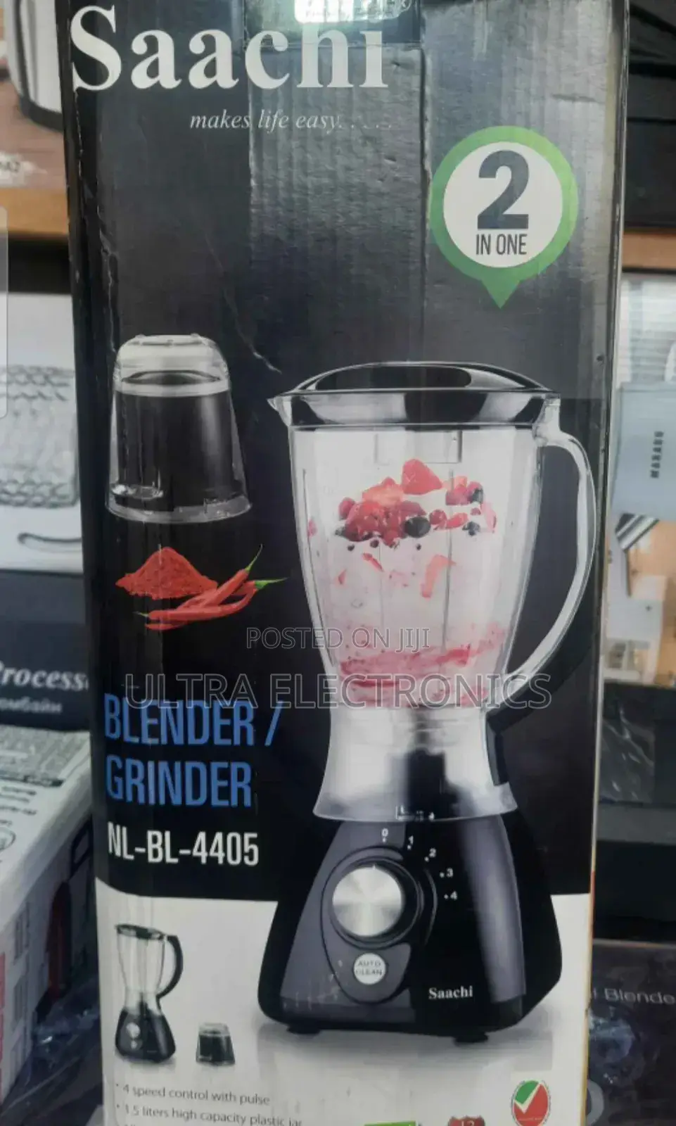 Saachi 2-in-1 Blender Grinder, Specifically Model Nl-Bl-4405.