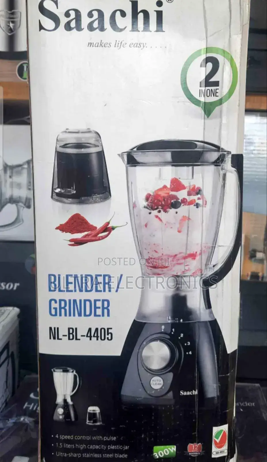 Saachi 2-in-1 Blender Grinder, Specifically Model Nl-Bl-4405.