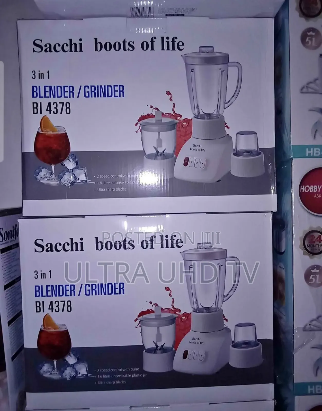 Saachi 3 in 1 Blender/Grinder (Model Bi 4378).