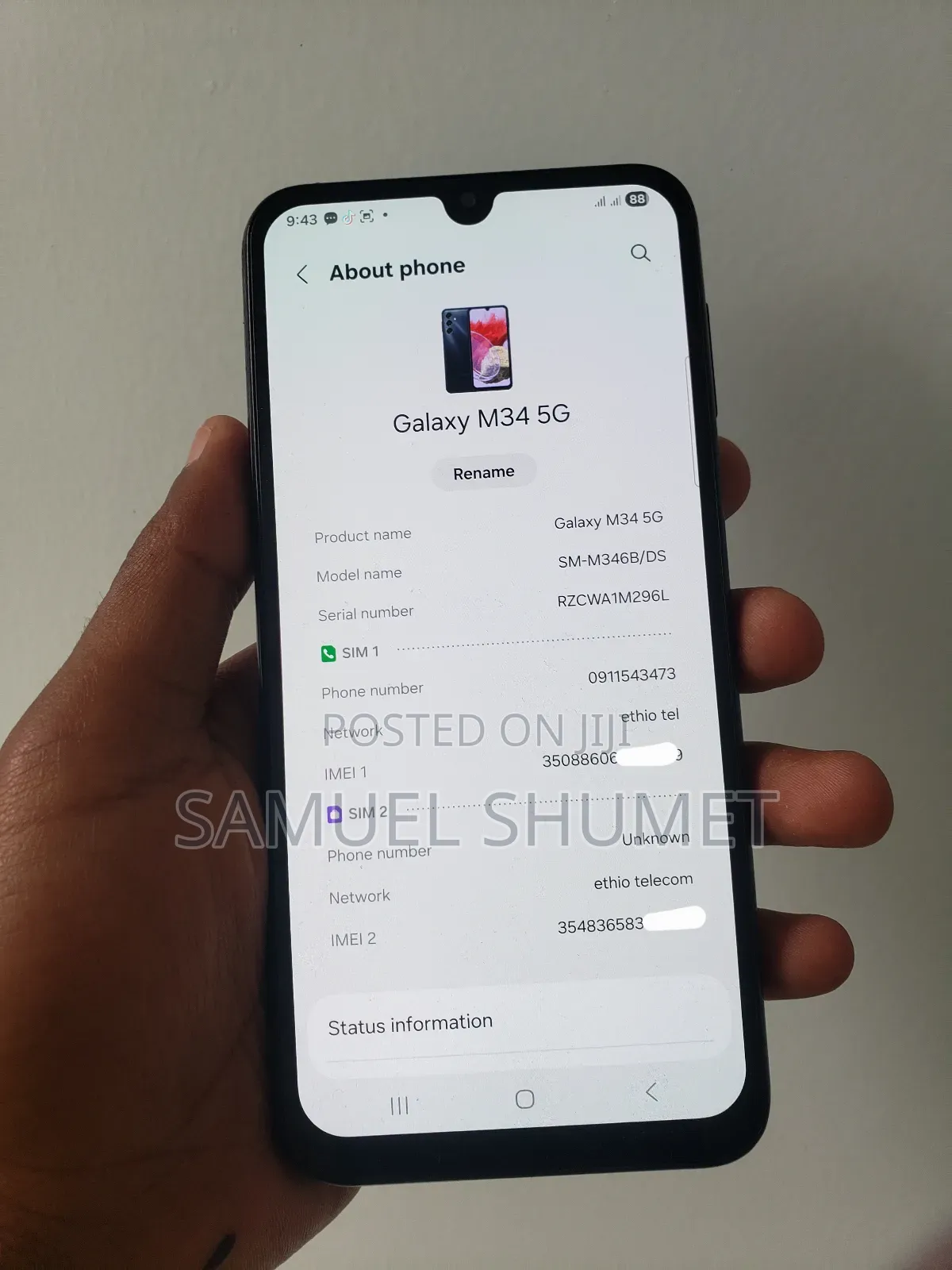 Samsung Galaxy M34 5G 128 GB Black