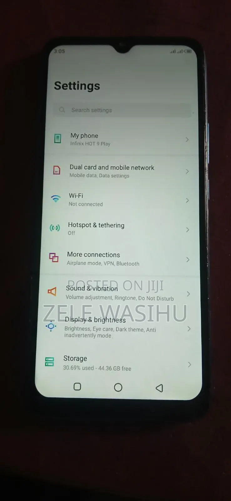 Infinix Hot 10 Play 64 GB Blue