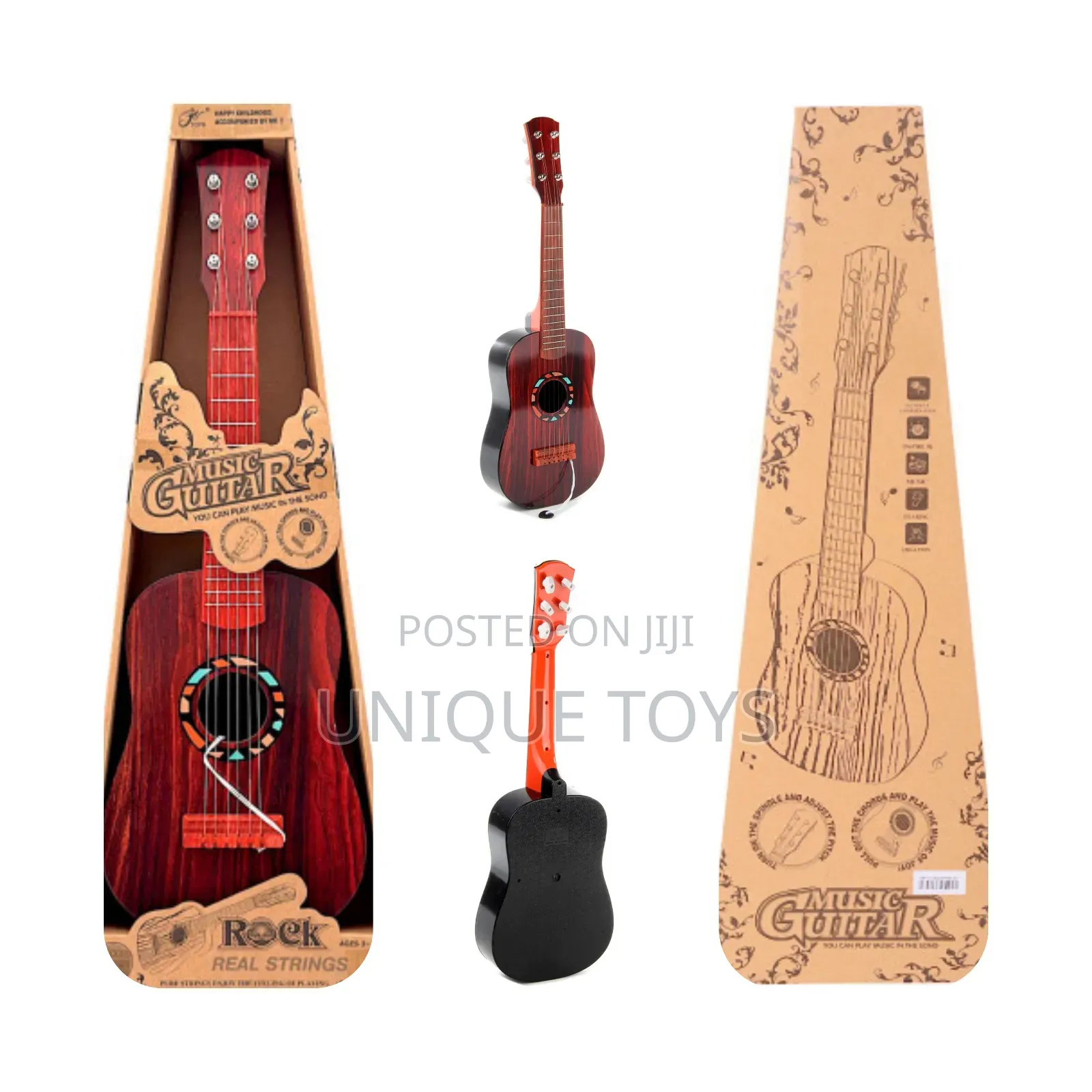 Kids Interactive Guitar With Pick – 6-Strings, 60cm, Ages 3-10