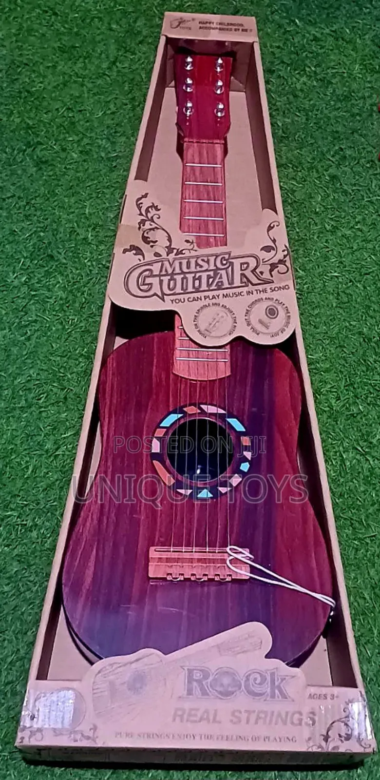 Kids Interactive Guitar With Pick – 6-Strings, 60cm, Ages 3-10