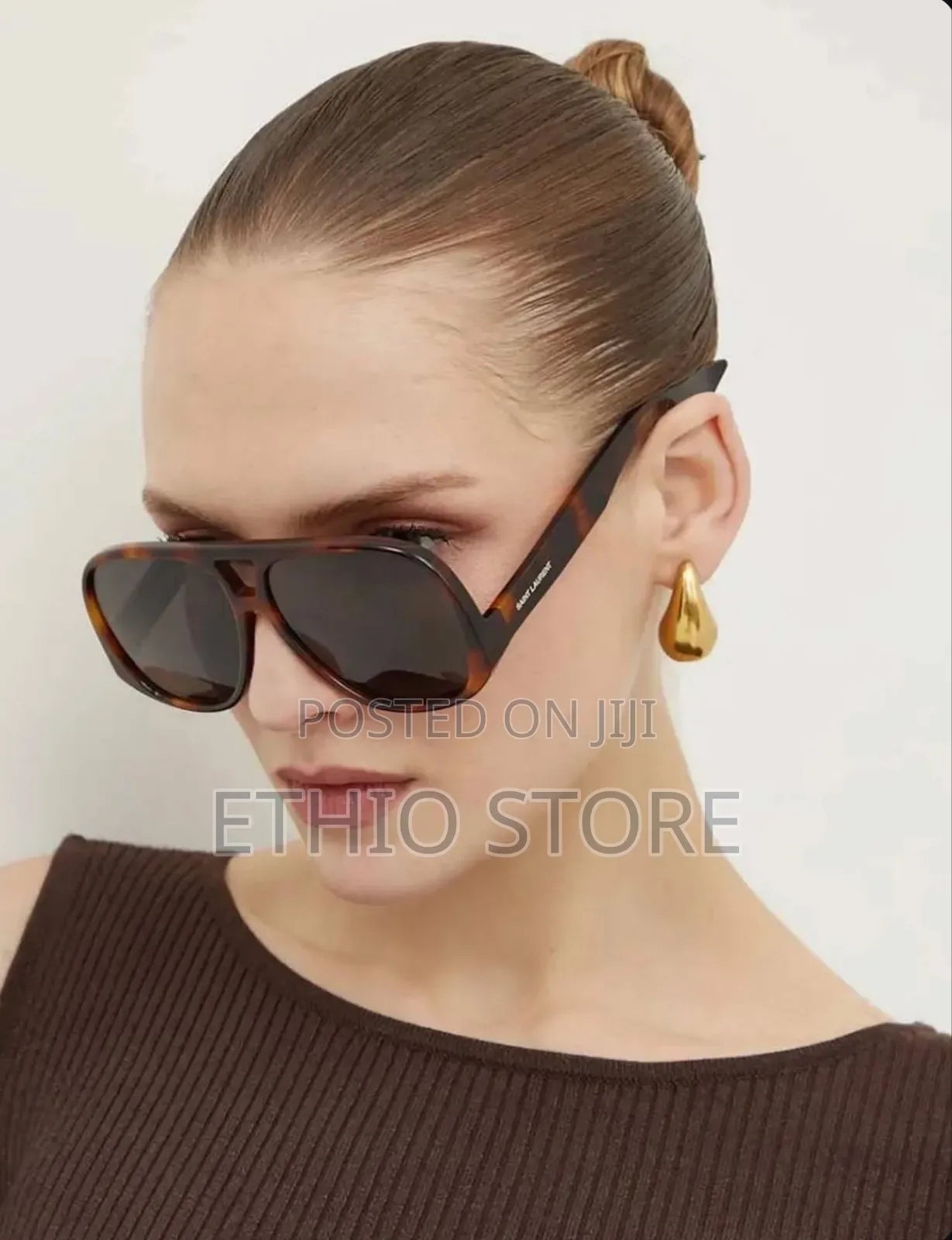 Saint Laurent Sunglass in Brown