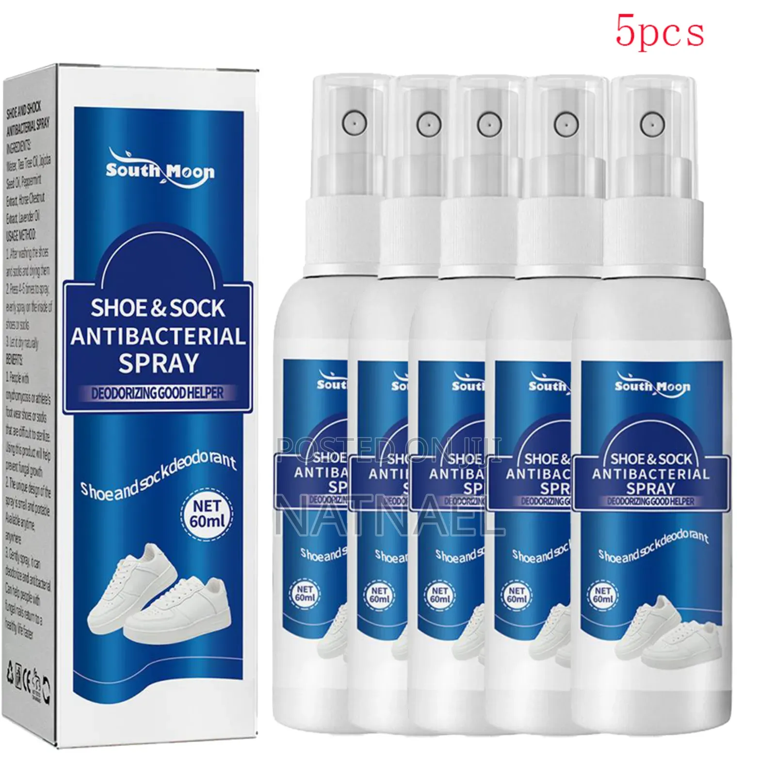 South Moon Shoe Sock Antibacterial Spray Designed to Deodorize