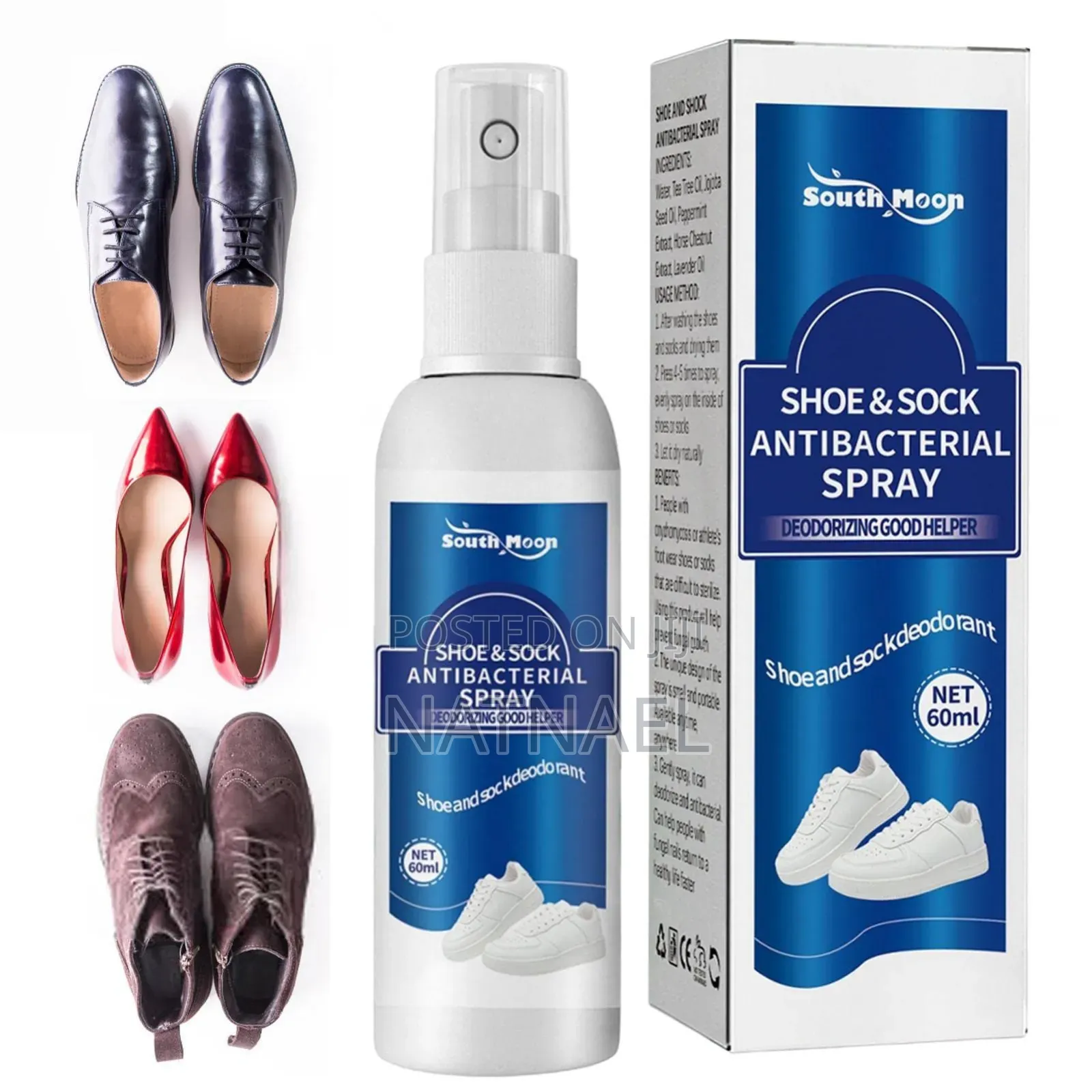South Moon Shoe Sock Antibacterial Spray Designed to Deodorize
