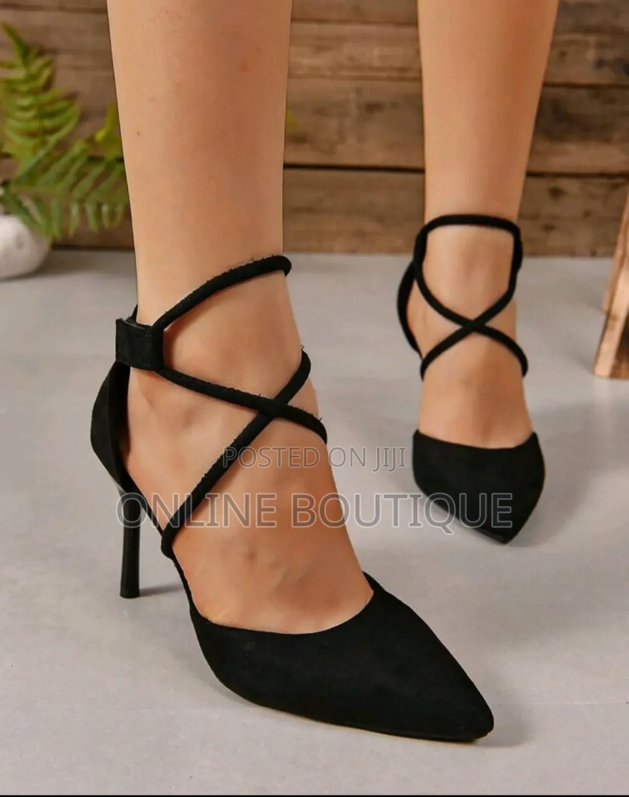 Buckle Strappy Heel Shoe