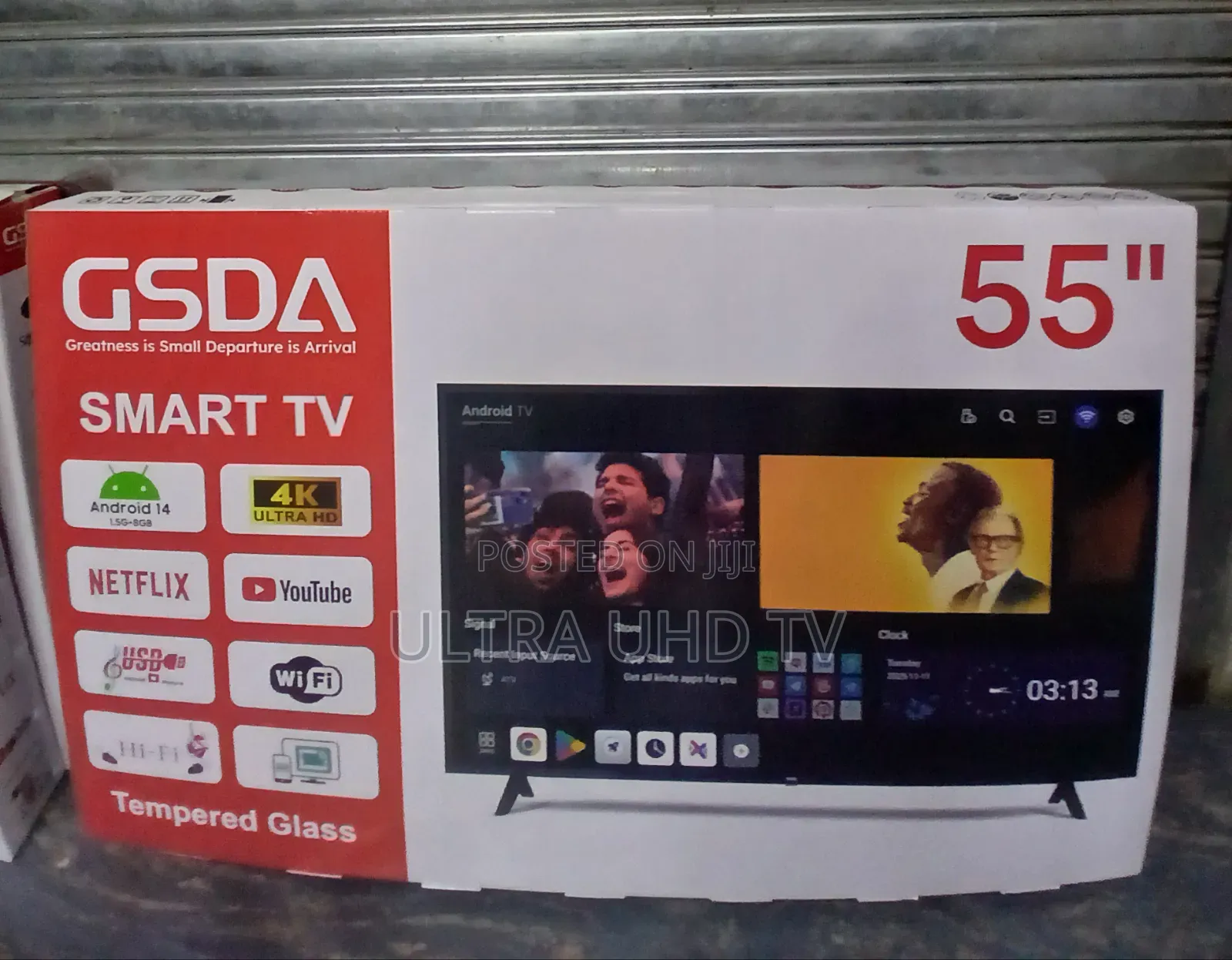 Gsda 55-Inch Smart Television. Resolution: Ultra Hd For