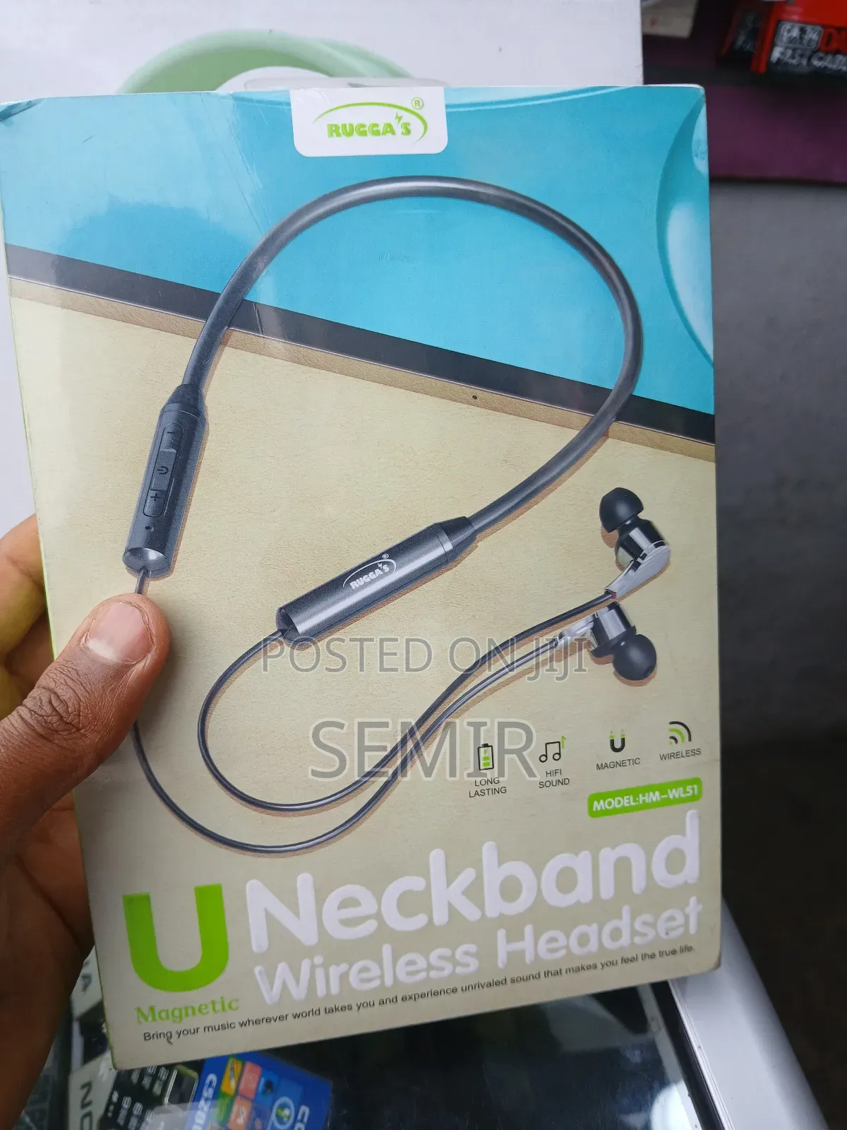 Rugga's U Neckband Wireless Headset