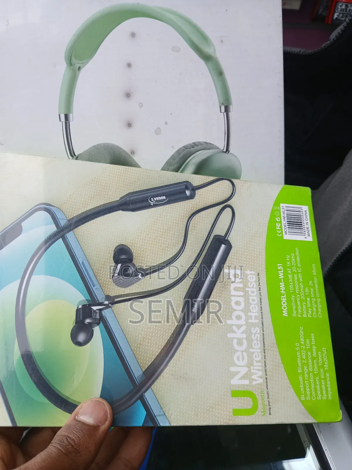 Rugga's U Neckband Wireless Headset