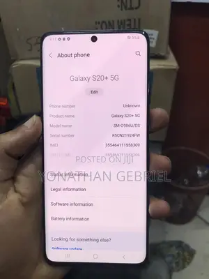New Samsung Galaxy S20+ 5G 128 GB Black