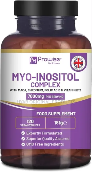 Myo-Inositol Complex 120 Vegan Tab,7000mg Per Serving Black Maca Root