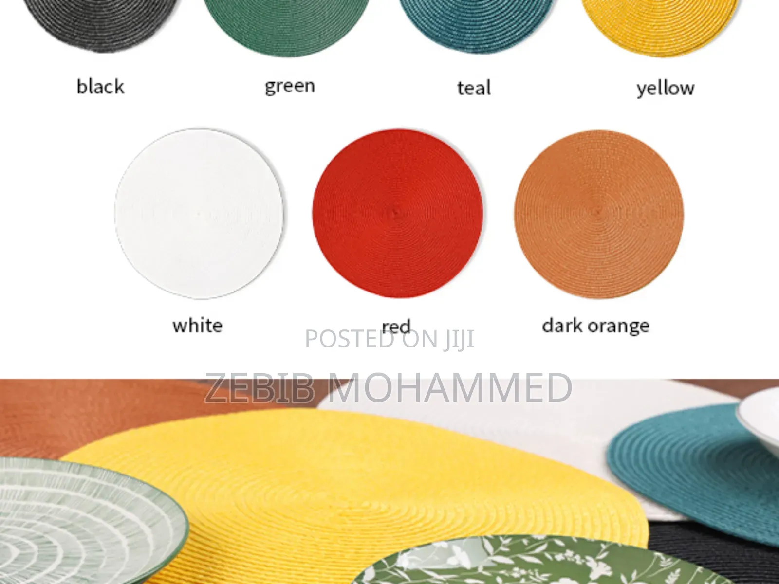 Table Mat የመመገቢያ ጠረጴዛ ማቅረቢያ