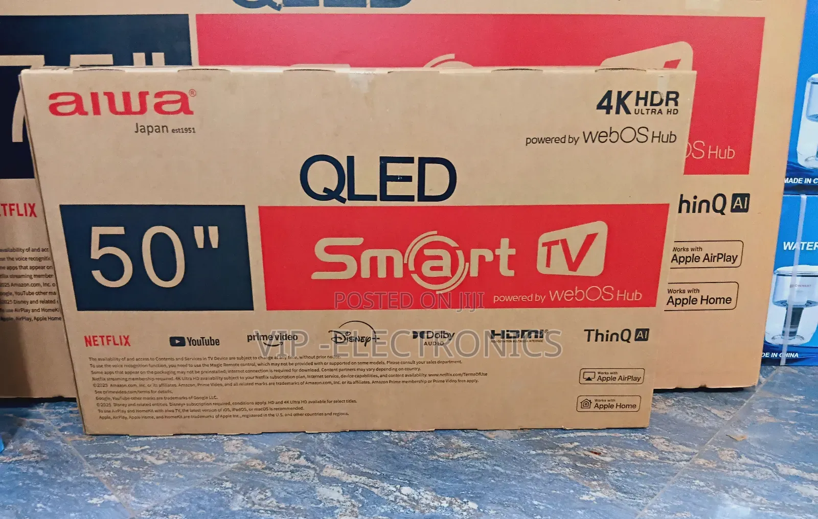Aiwa Tv 50 Inch Tv Smart HDR Ultra Hd New 2025 Model Original Tv