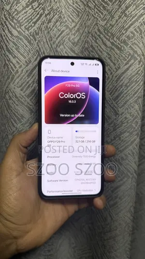 New Oppo F29 256 GB White