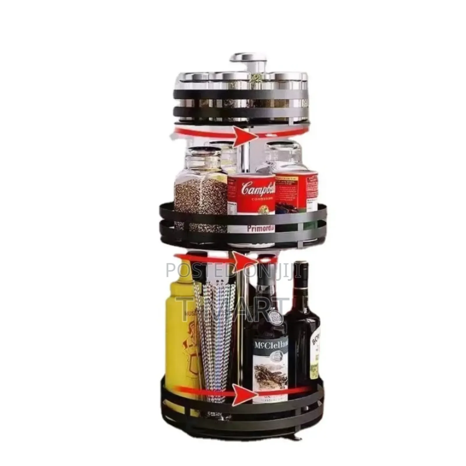 3 Tier Rotating Spice And Cosmotic Orgnizer