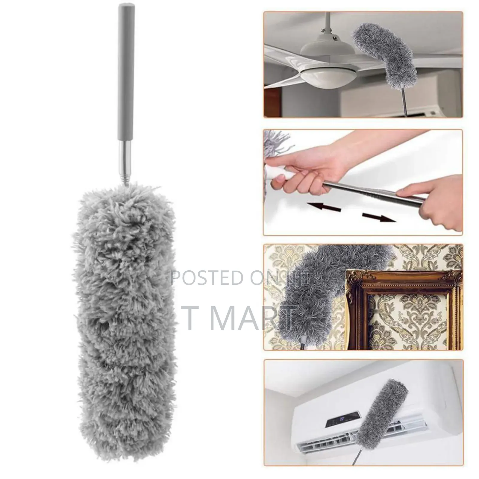 Microfiber Duster With Telescopic Extension Pole
