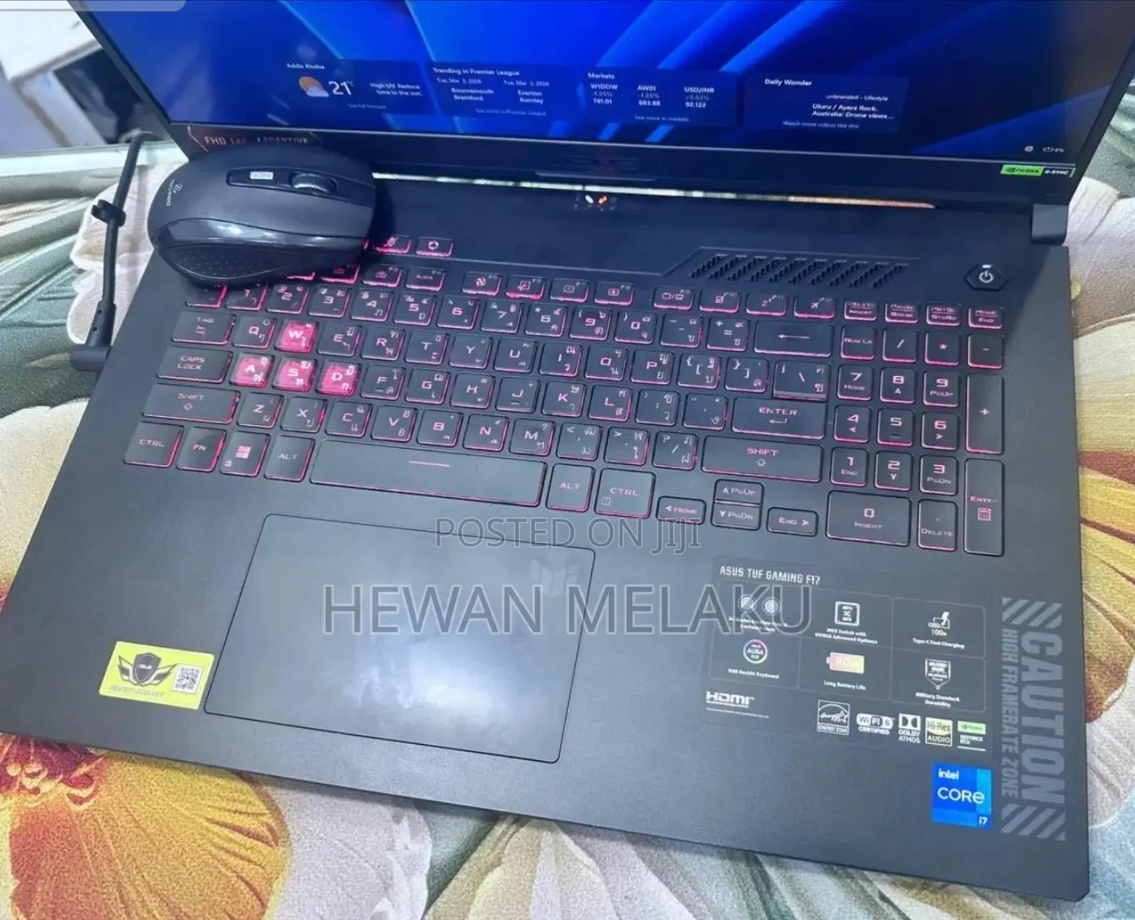 New Laptop Asus TUF Gaming F16 32GB Intel Core i7 SSD 1.5T