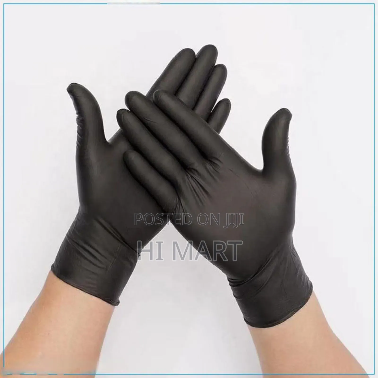 Disposable Black Vinyl Multi Purpose Gloves(100pcs)