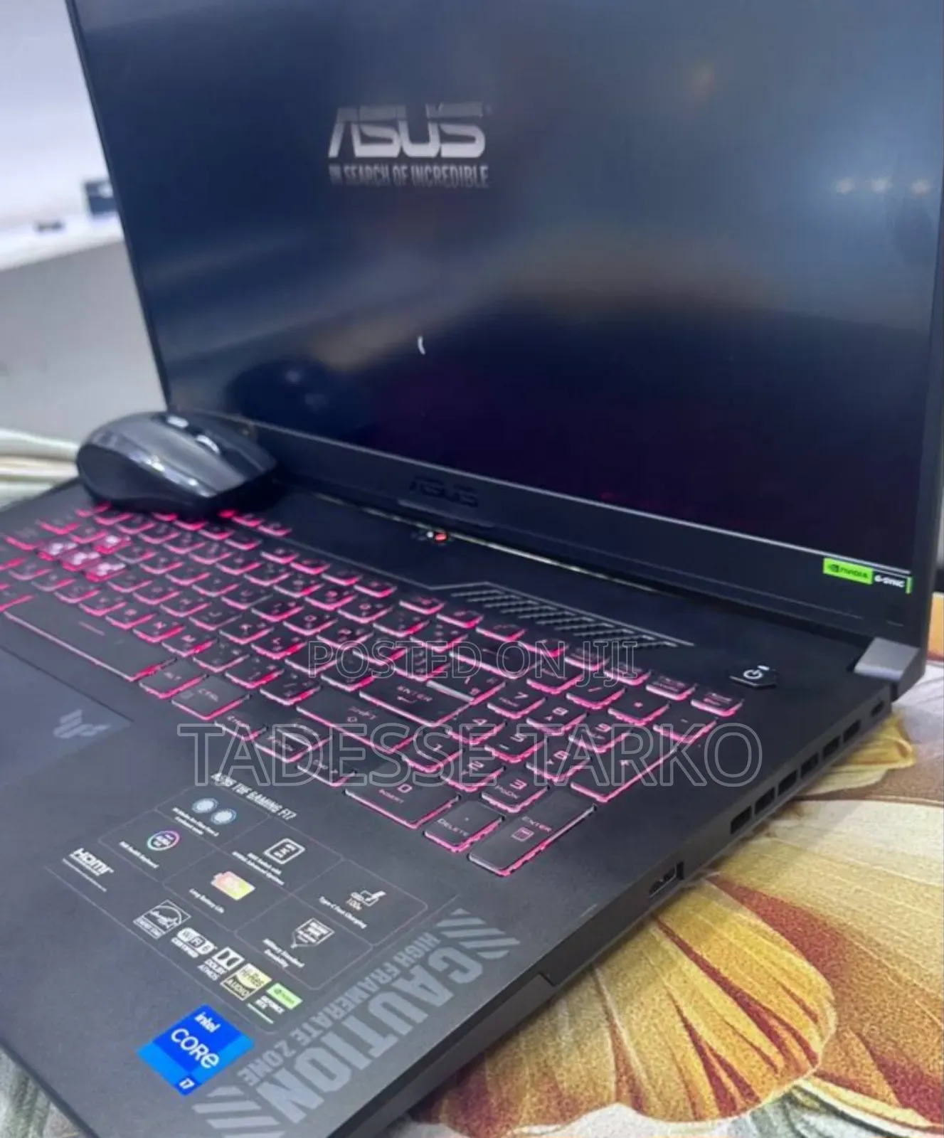 New Laptop Asus TUF Gaming F16 32GB Intel Core i7 SSD 1.5T