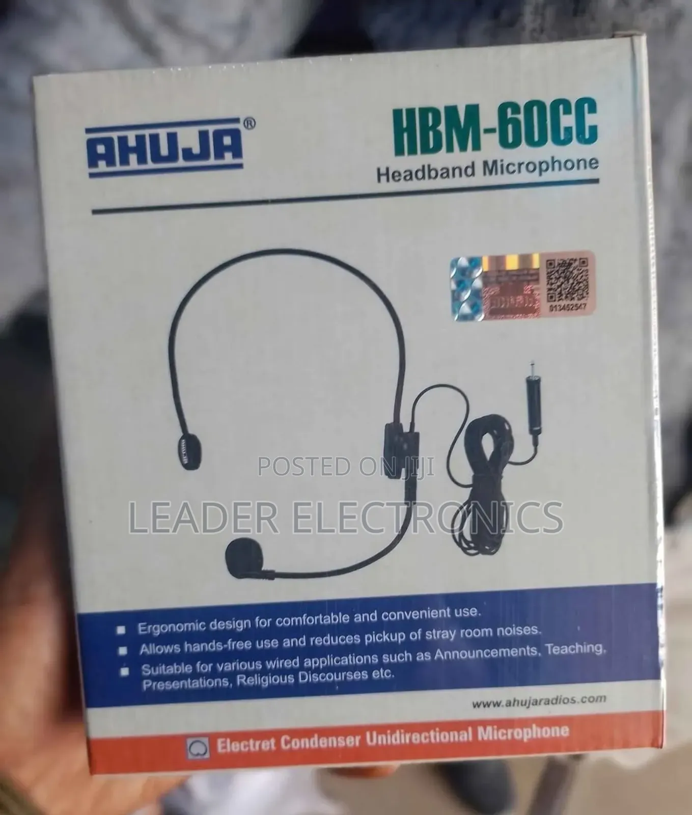 Ahuja Headband Microphone – Hands-Free | Clear Voice | Professional