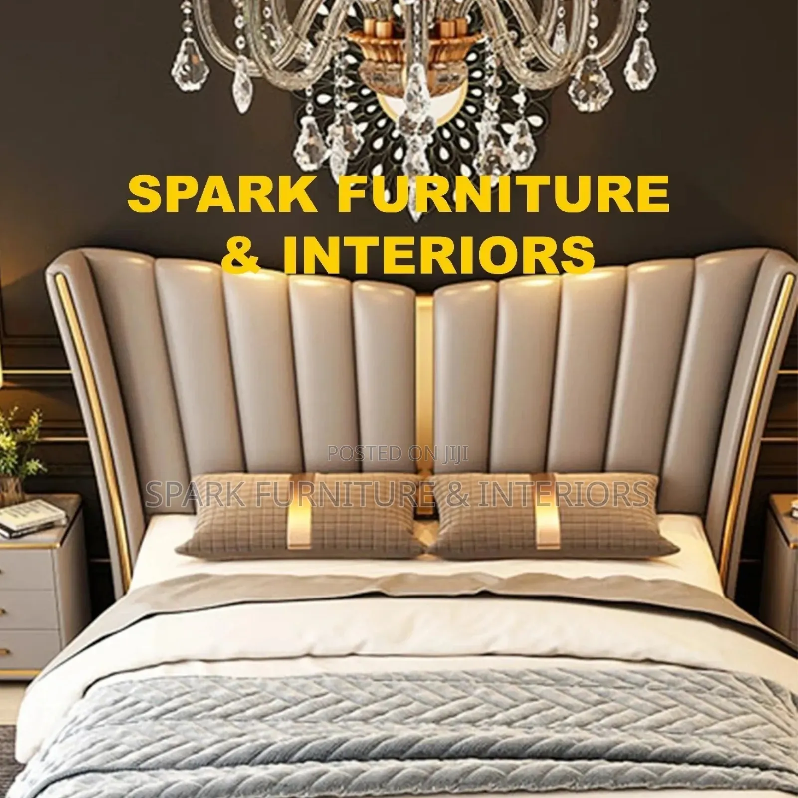 Bed B- 004 With 2 Nightstand