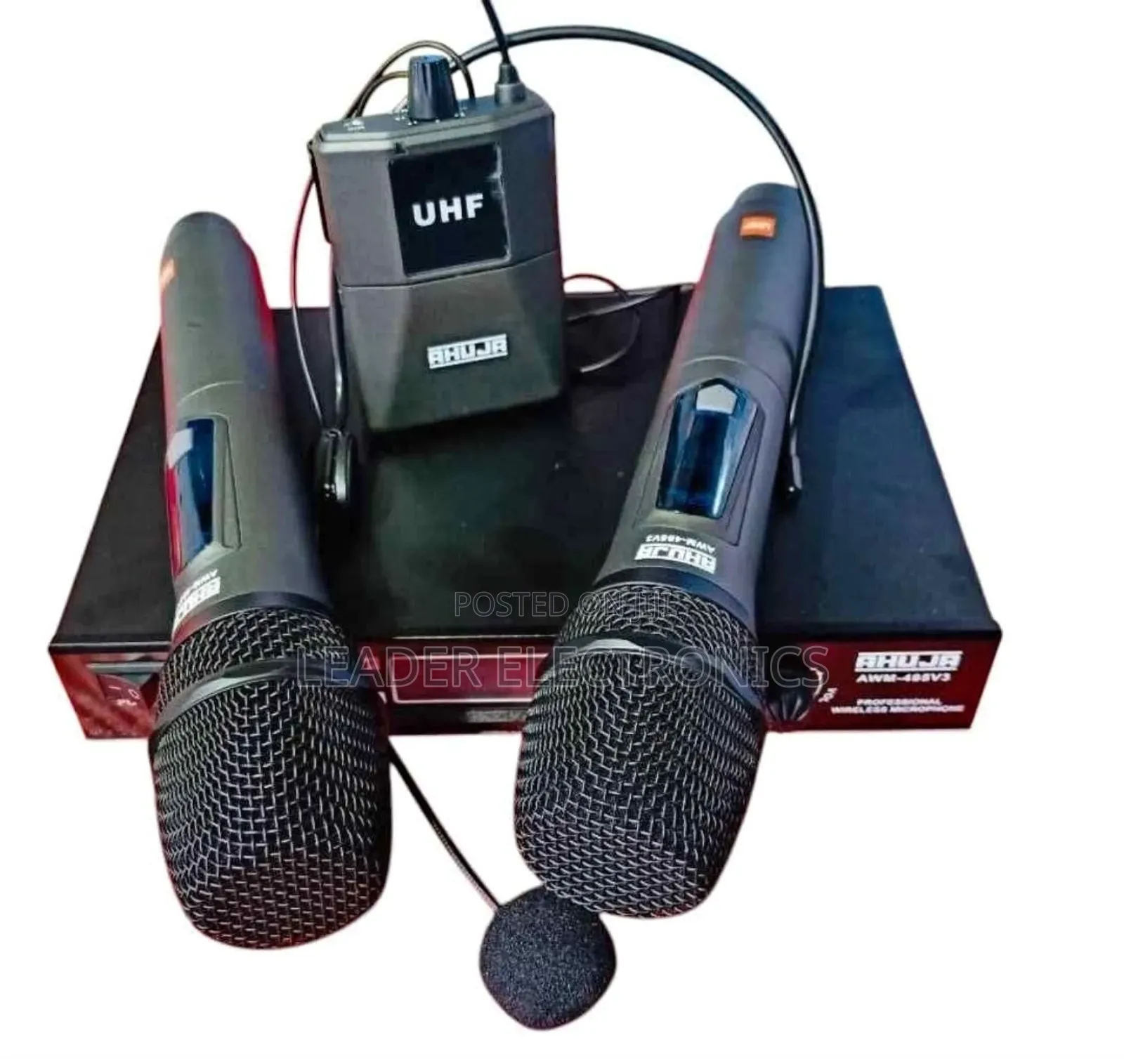 Ahuja Dual Pa Wireless Microphone – Professional Dual Mic System