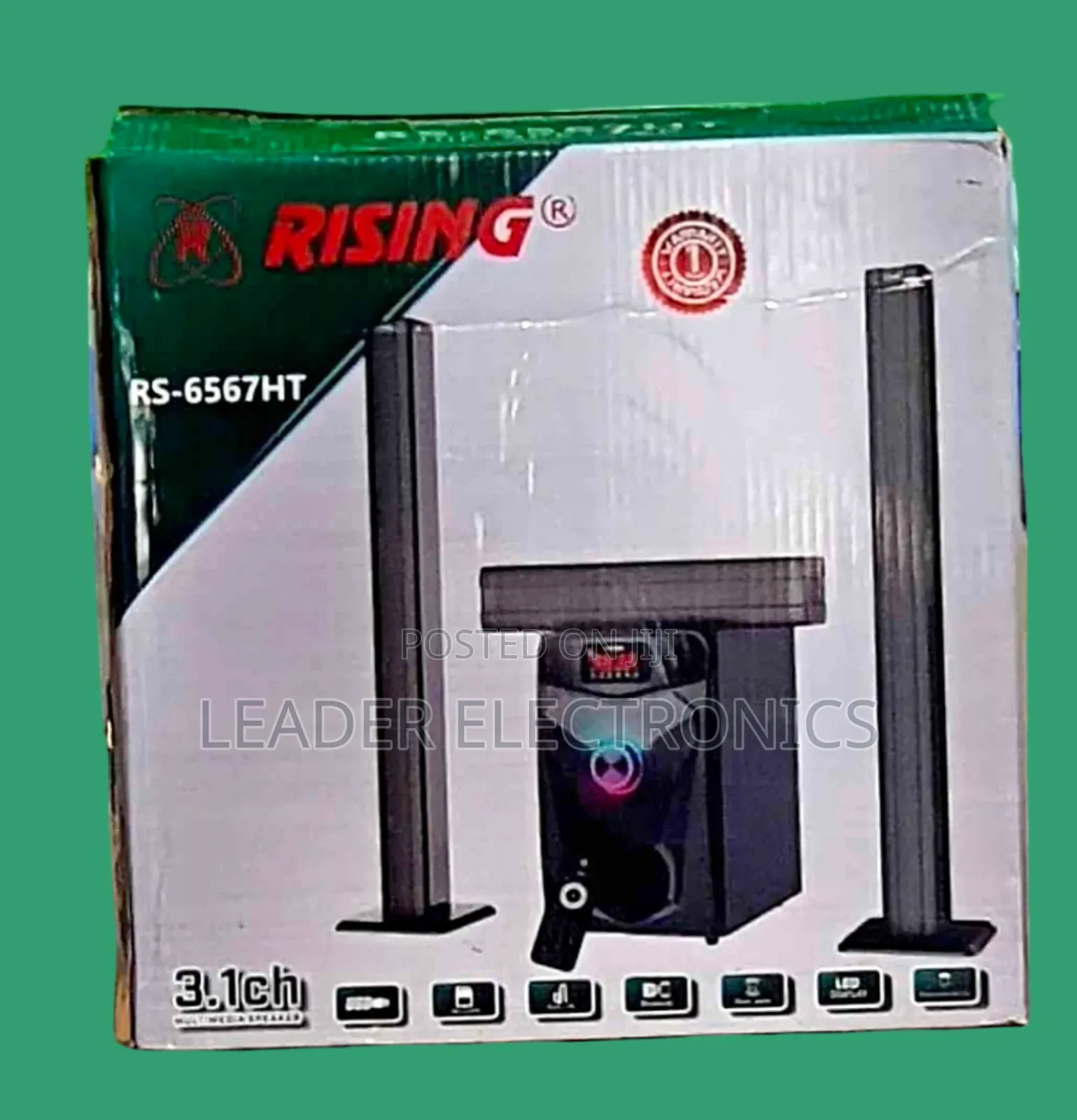 Rizing 3.1ch Multimedia Speaker System – Powerful Bass | Bluetooth