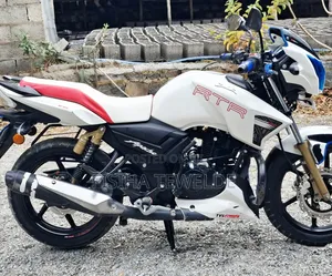 New TVS Apache 180 RTR 2023 White