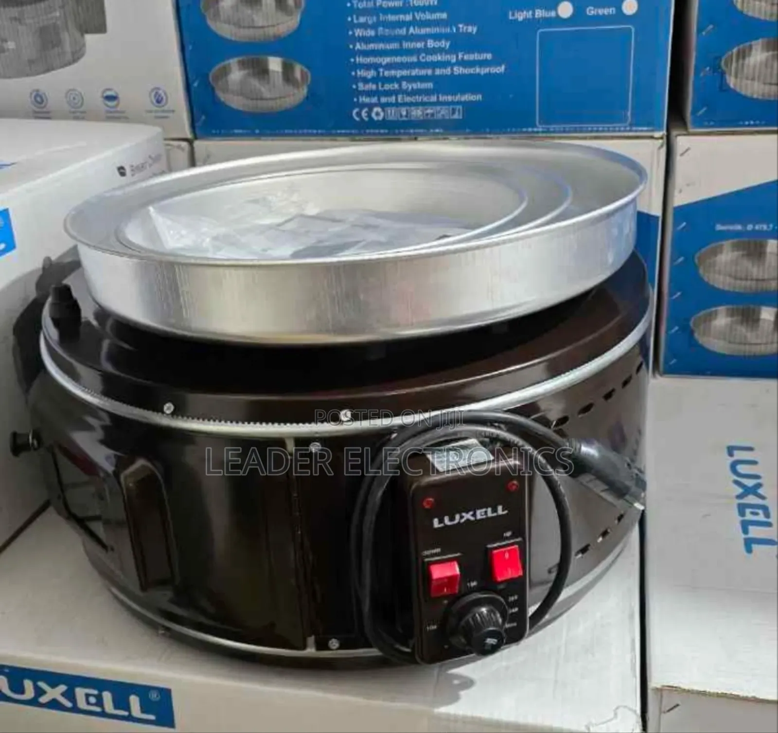 Luxell Round Oven – 3 Aluminium Trays | Powerful Spacious