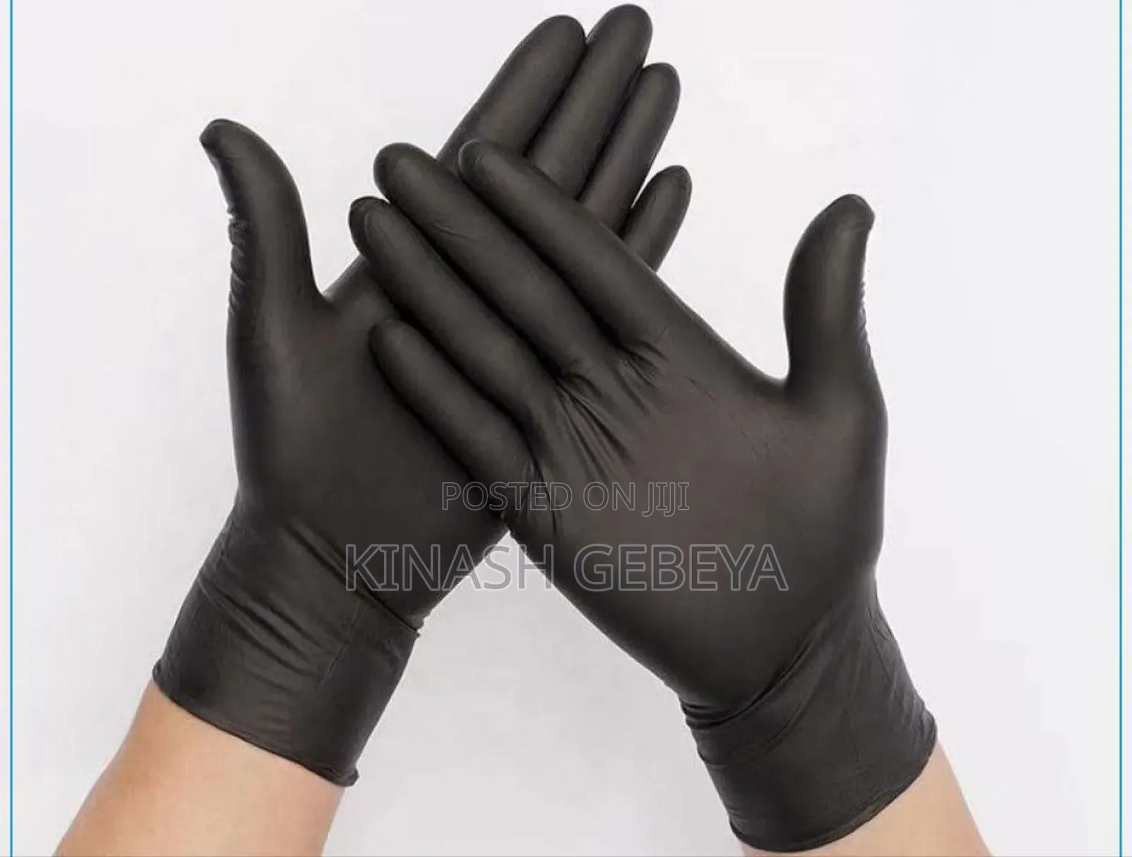100pcs Disposable Black Vinyl Multi Purpose Gloves