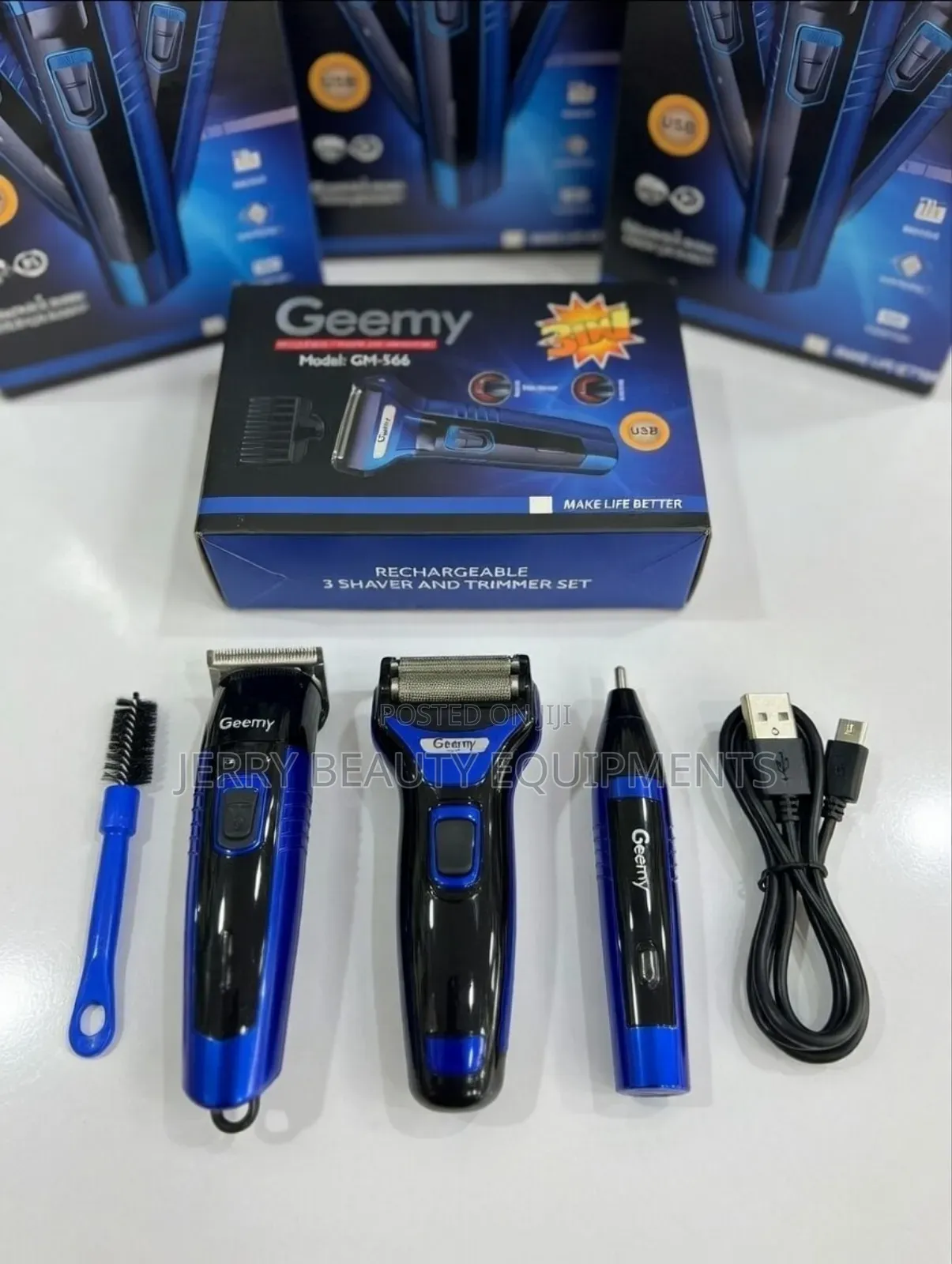 Geemy Gm-566 3-in-1 Grooming Kit