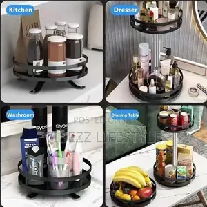 Multipurpose Rotating Storage Rack for Spices Cosmetics