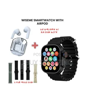 Wiseme Smartwatch With Airpod Clone – The Perfect Tech Combo