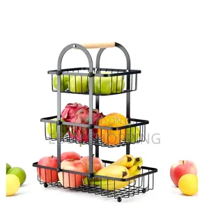 Decorative Metal Fruit Bowl Stand – 3 Tier, Mirror Finish